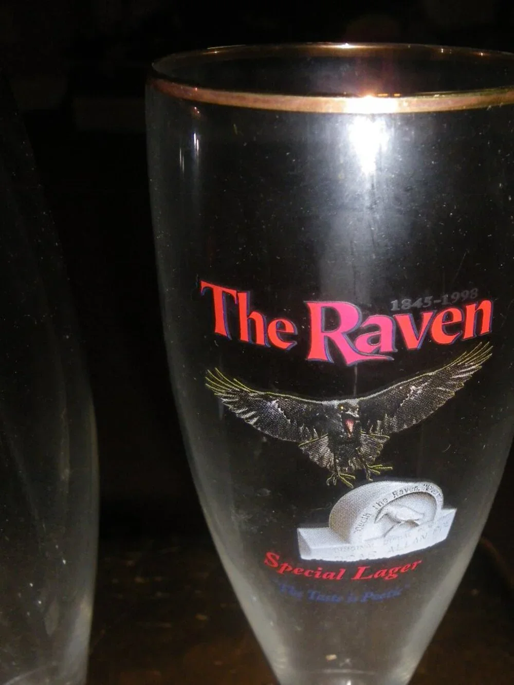 2 Vintage The Raven Special Lager 0.4L Rastal German Beer Tall Bar Glasses
